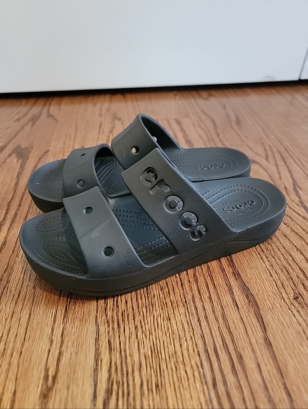 Crocs Baya Platform Womens 9 EUC Black